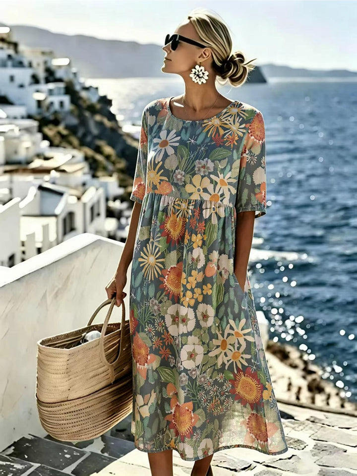 Emma - Elegantes Blumenkleid
