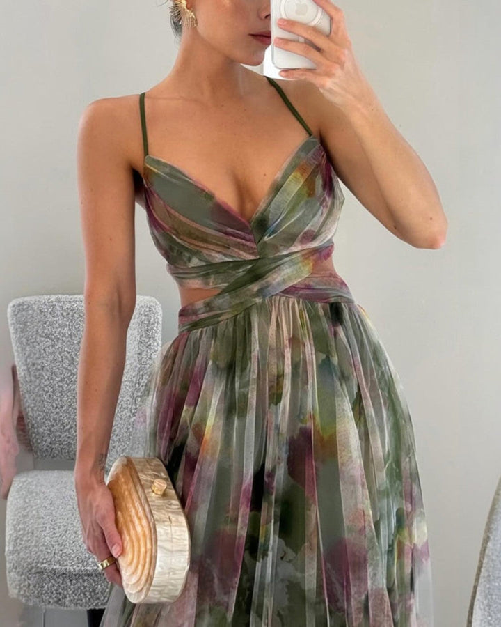 Marbella - Geblümtes Maxikleid
