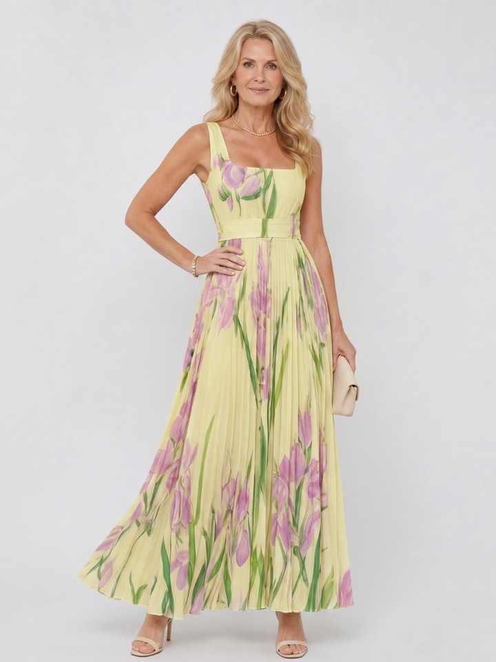 Camille - Midikleid mit eckigem Ausschnitt
