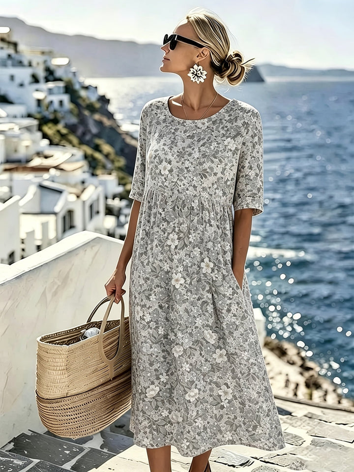 Lilli - Elegantes Geblümtes Sommerkleid