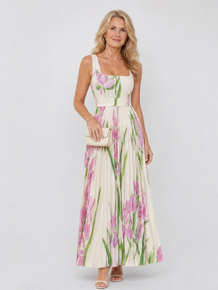 Camille - Midikleid mit eckigem Ausschnitt