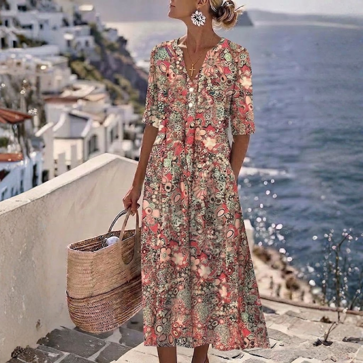 Janina - Bauch-Kaschier-Sommerkleid