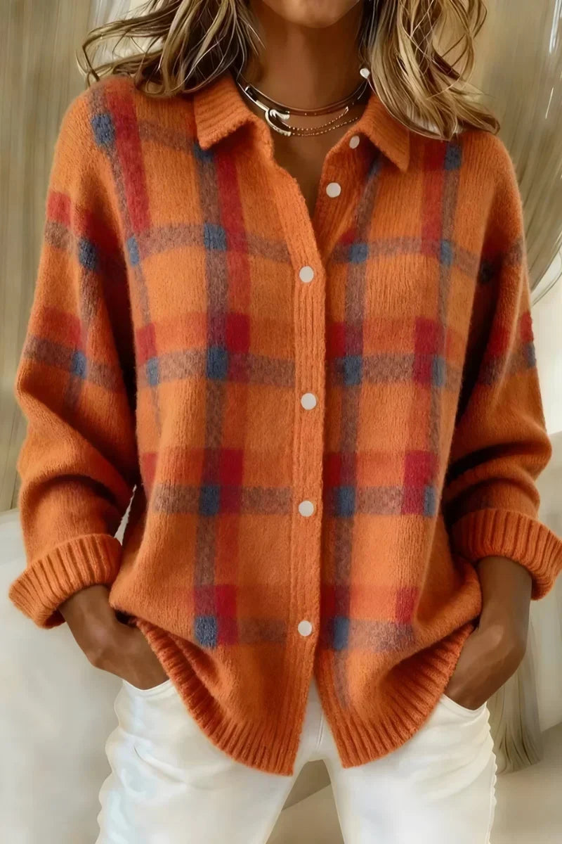 Laure - Bequeme Klassische Strickjacke