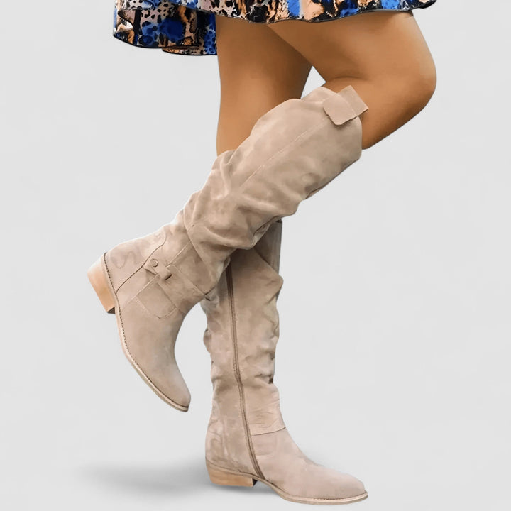 Adeliza | Slouch-Reitstiefel, kniehoch