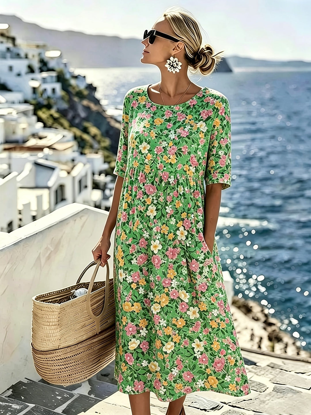 Kamilla - Geblümtes Sommerkleid