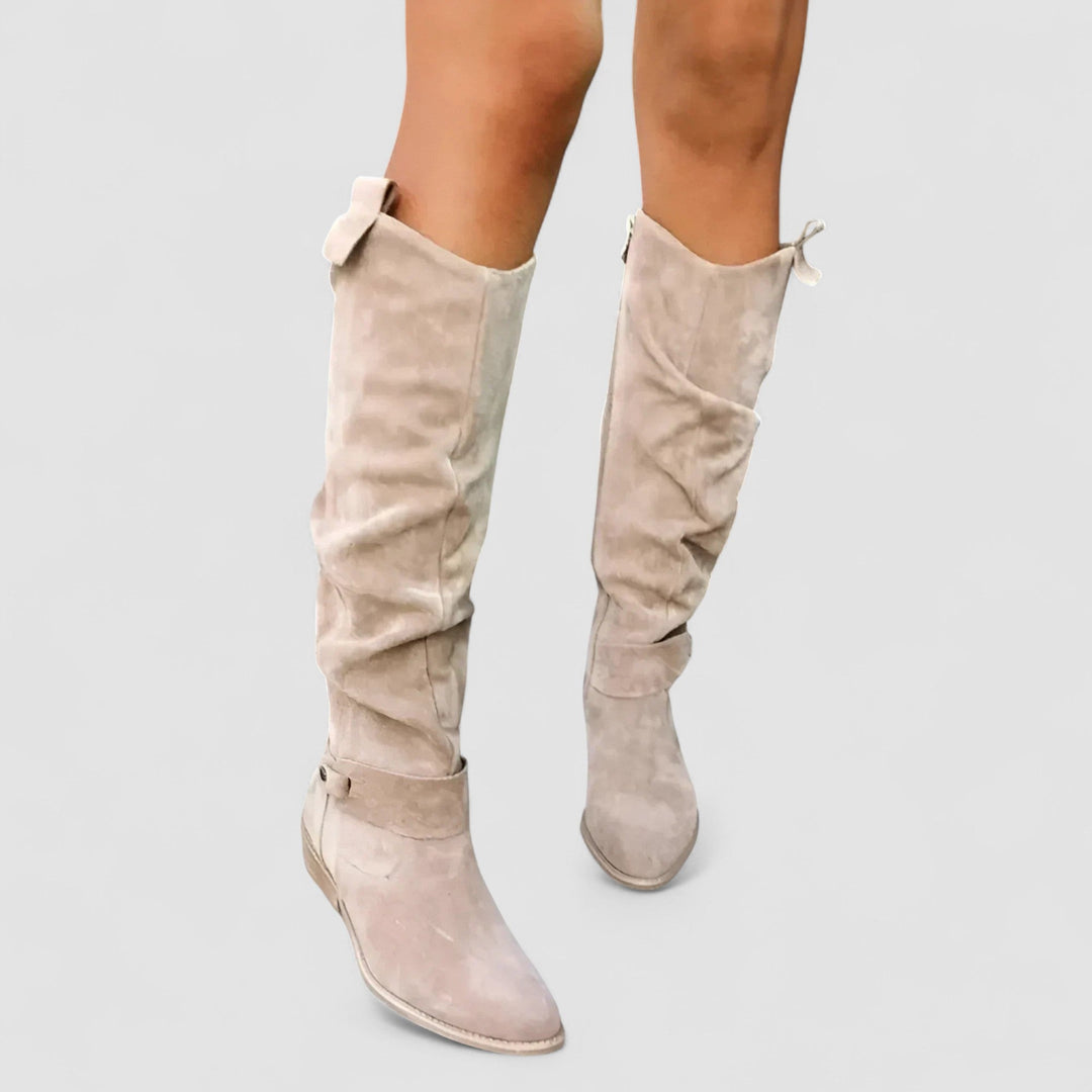 Adeliza | Slouch-Reitstiefel, kniehoch