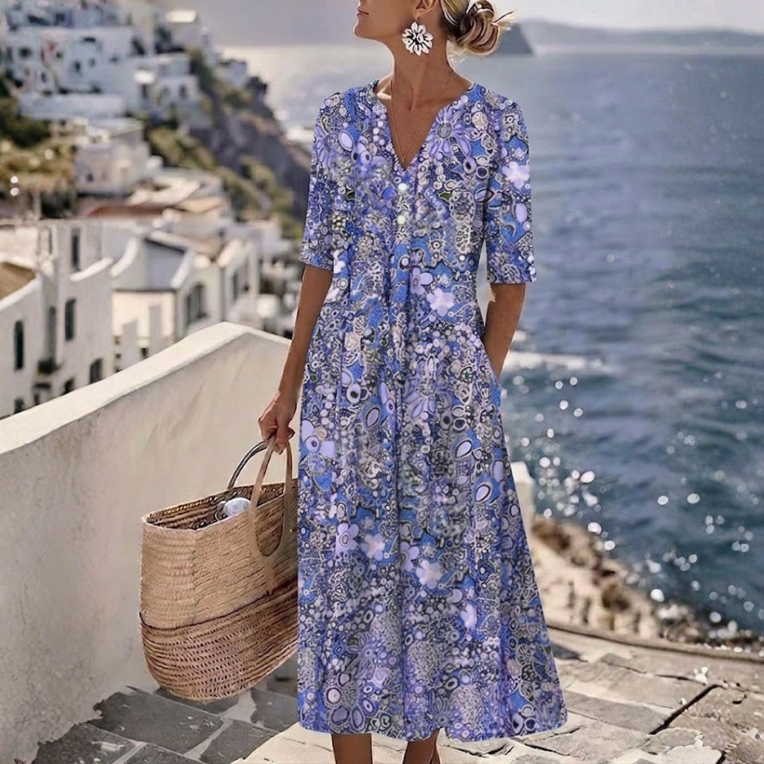 Janina - Bauch-Kaschier-Sommerkleid