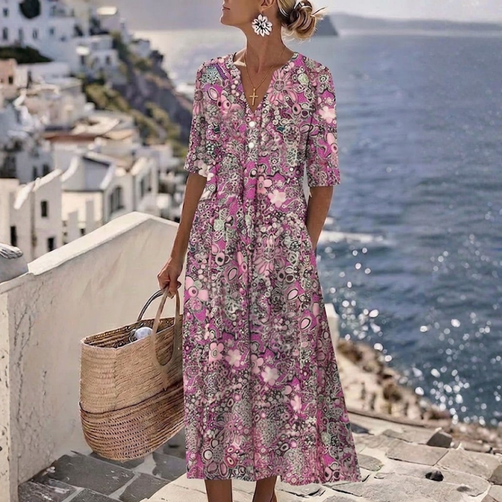 Janina - Bauch-Kaschier-Sommerkleid
