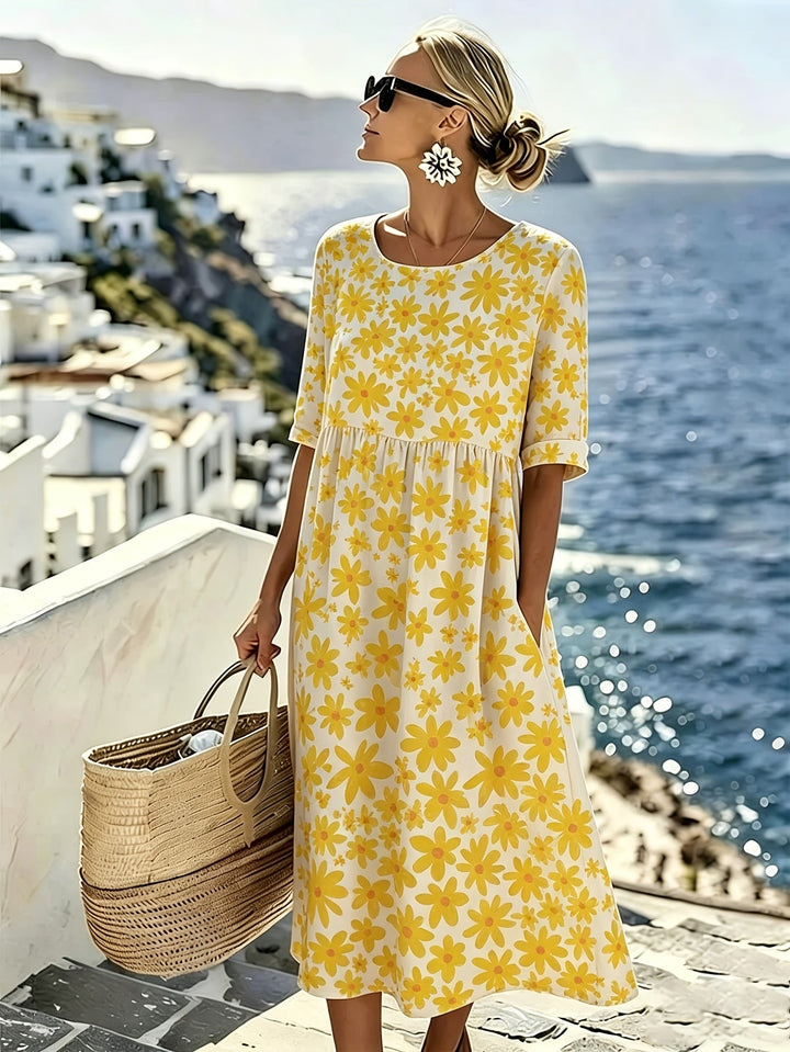 Evelyn - Sonnenschein-Blüten-Kleid