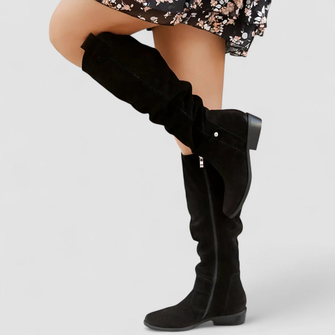 Adeliza | Slouch-Reitstiefel, kniehoch
