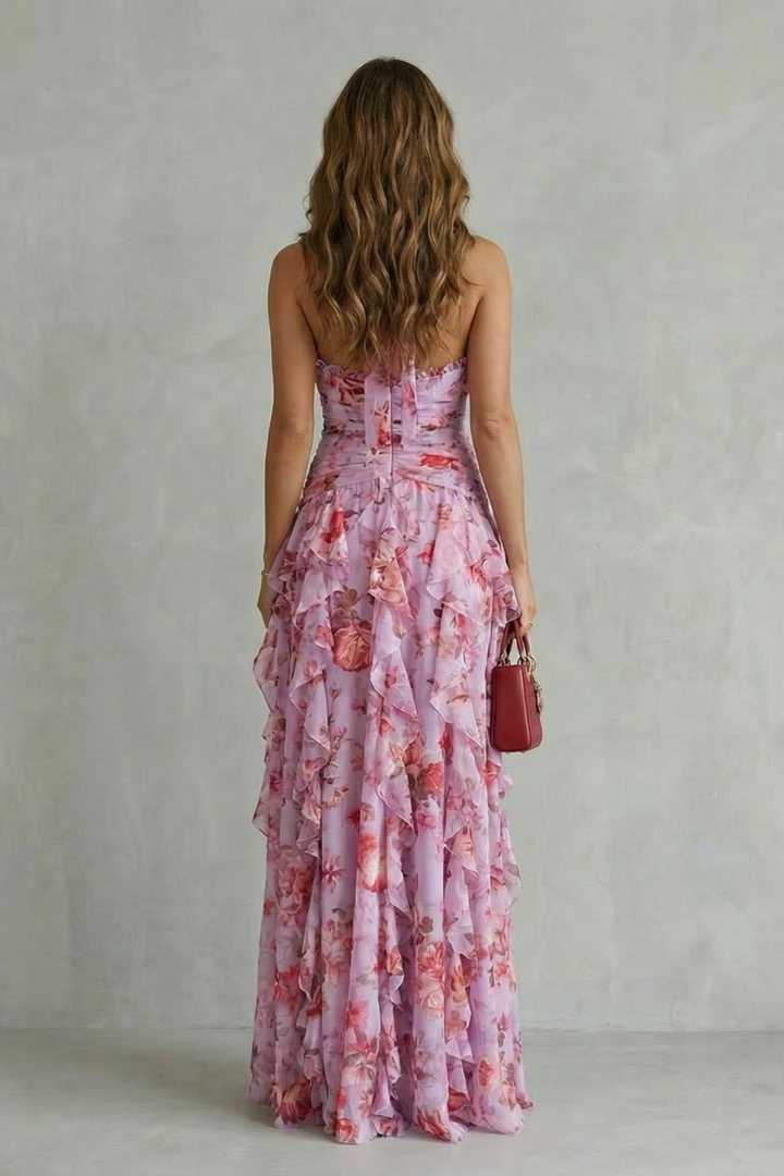 Adriana - Geblümtes Neckholderkleid