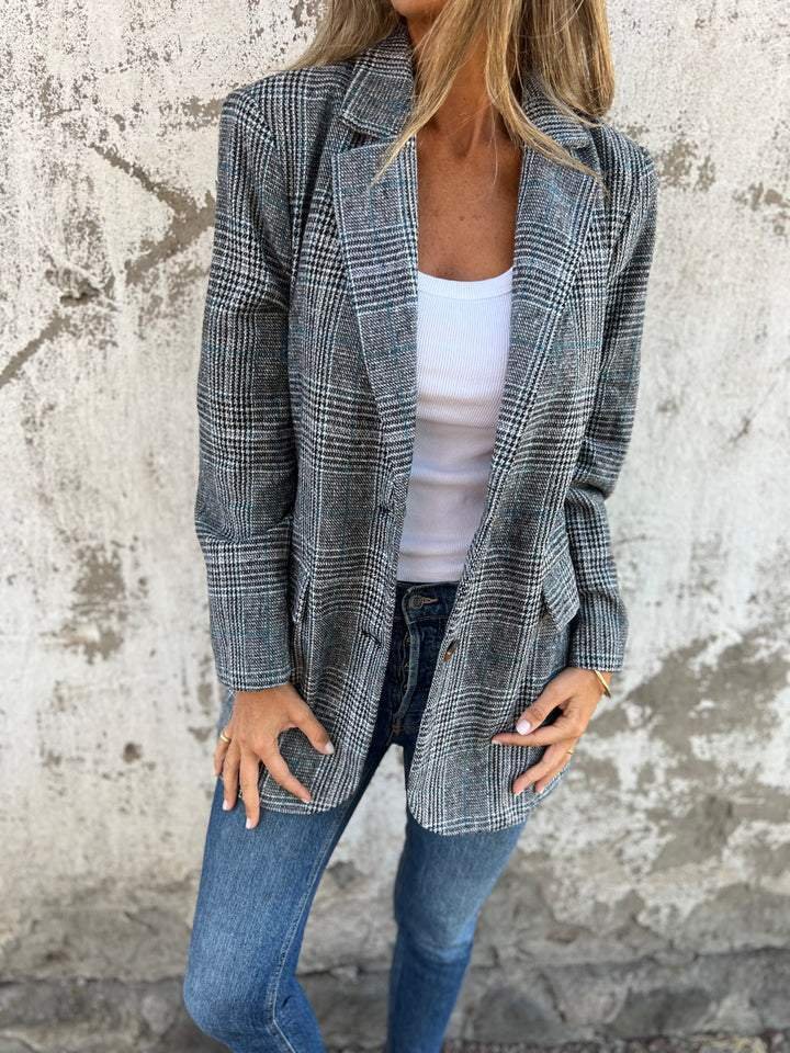 Milly - Karierter Strukturierter Blazer