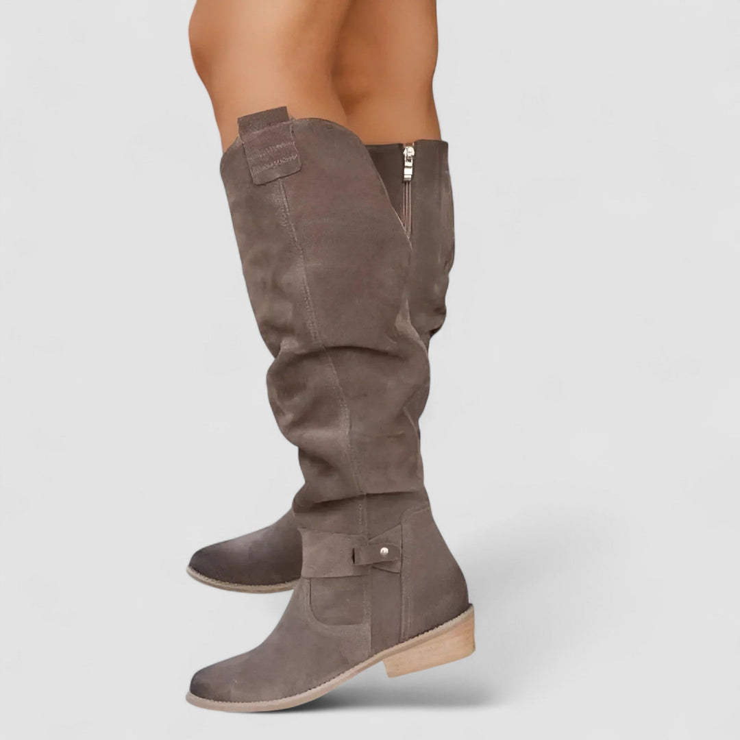 Adeliza | Slouch-Reitstiefel, kniehoch