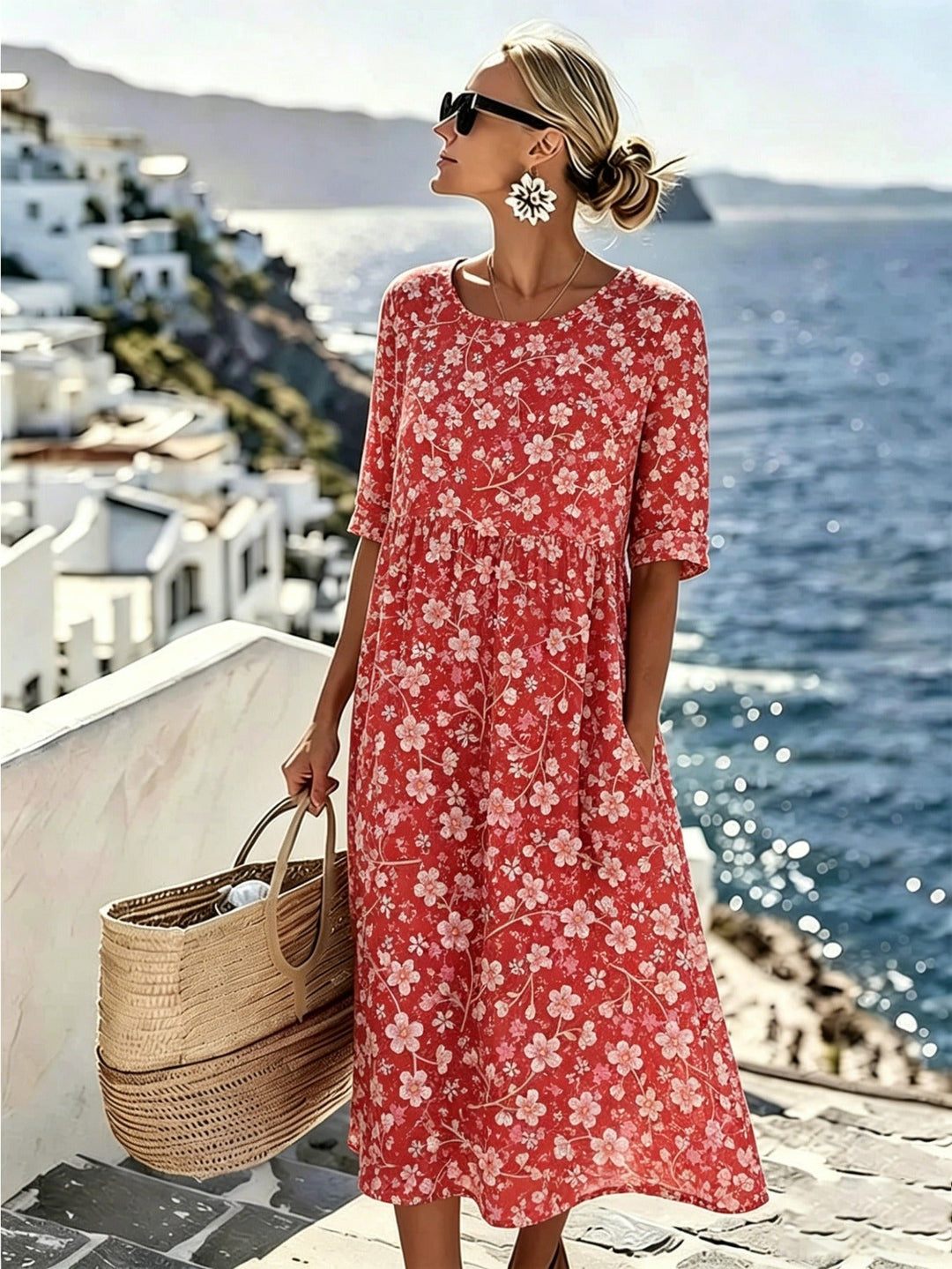 Kamilla - Geblümtes Sommerkleid