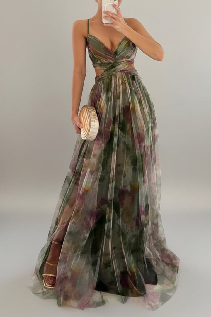 Marbella - Geblümtes Maxikleid