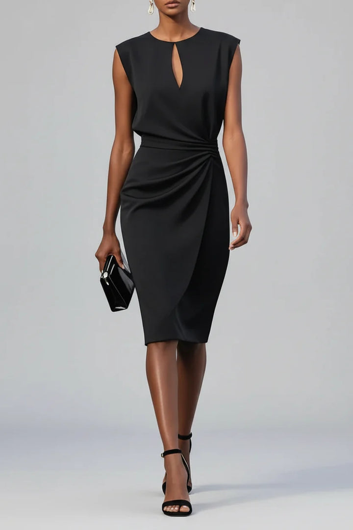 Elvira - Drapiertes Midikleid