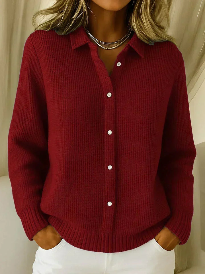 Anne - Klassische Weiche Strickjacke