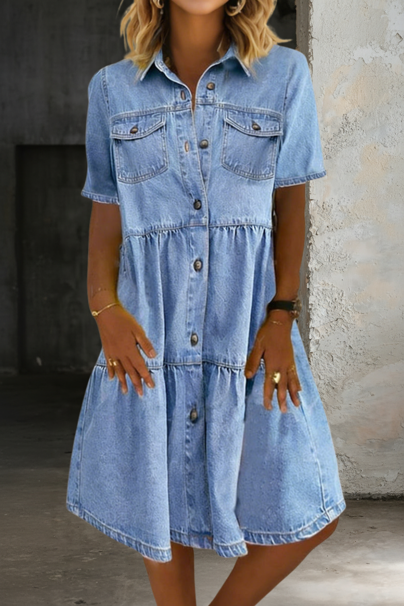 Sofía | Robe en jean décontractée élégante