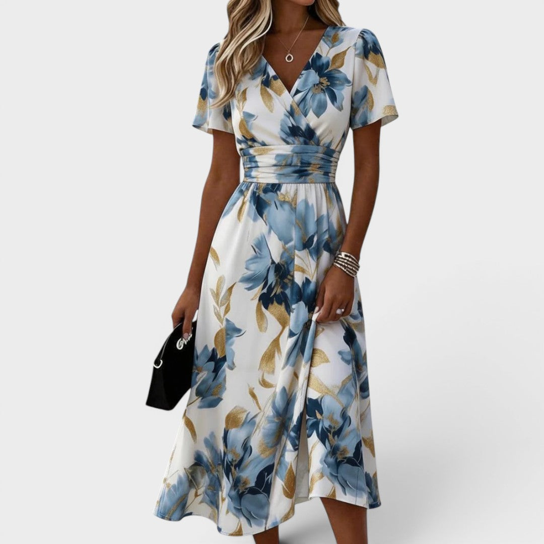 Denise - Geblümtes Wickelkleid