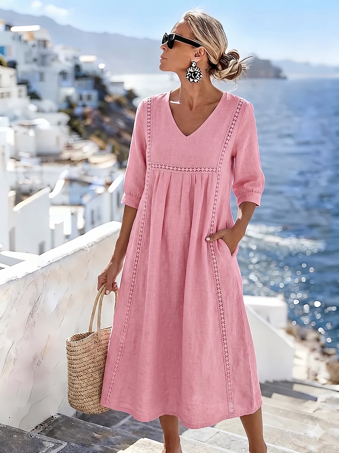 Helena - Patchwork-Spitzenkleid
