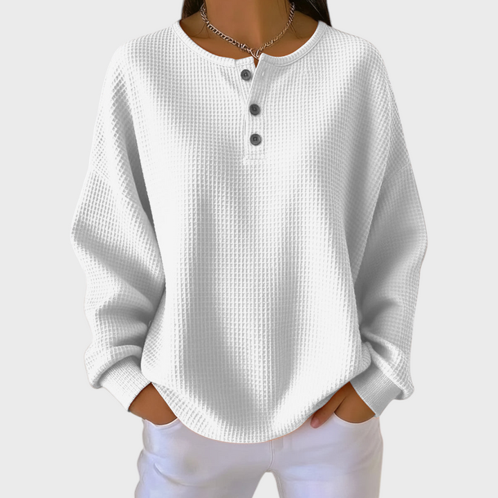 Iris | Pullover aus Waffelstrick