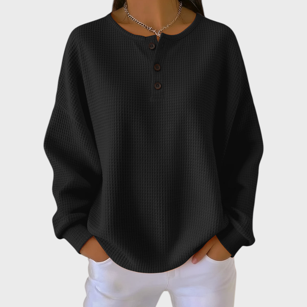 Iris | Pullover aus Waffelstrick