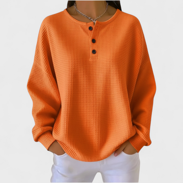 Iris | Pullover aus Waffelstrick