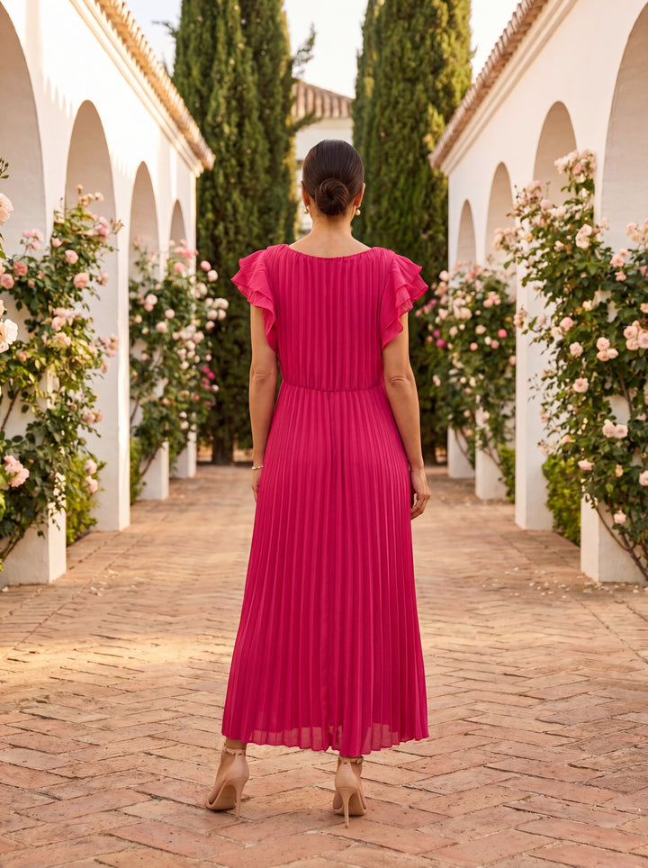 Selena - Plissiertes Abendkleid