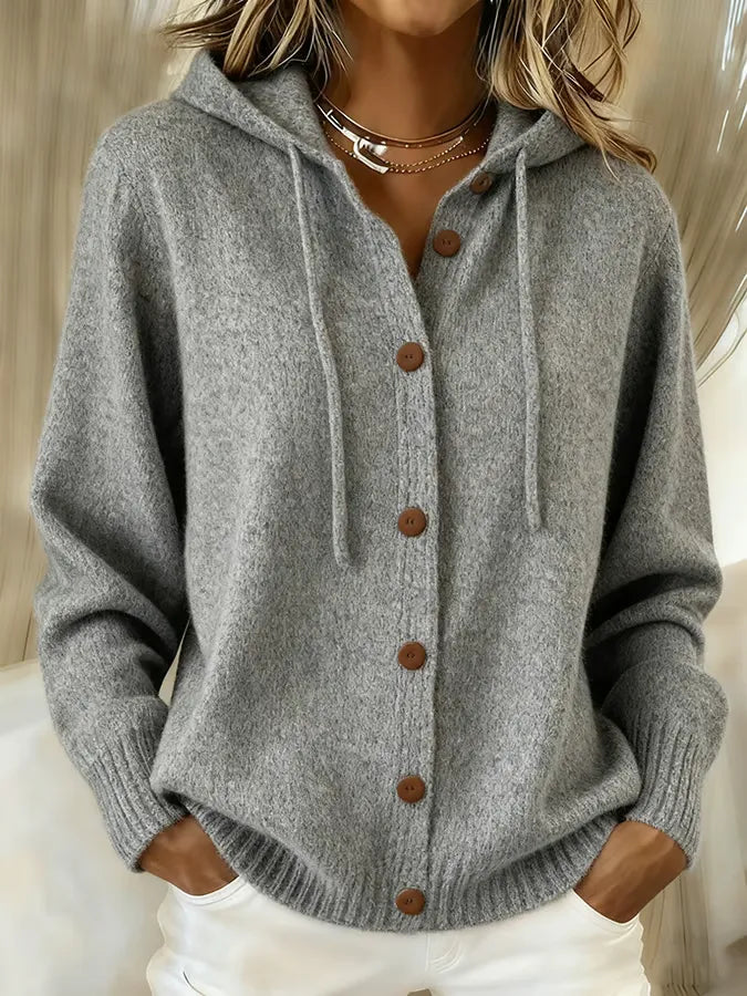 Victoire - Legere Kapuzen-Strickjacke