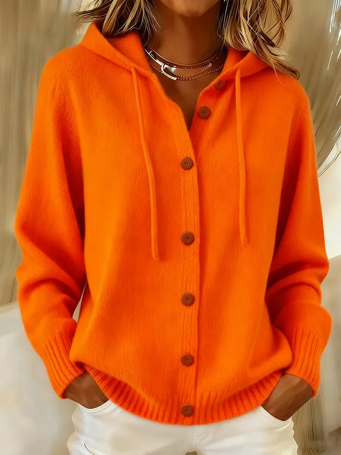Victoire - Legere Kapuzen-Strickjacke