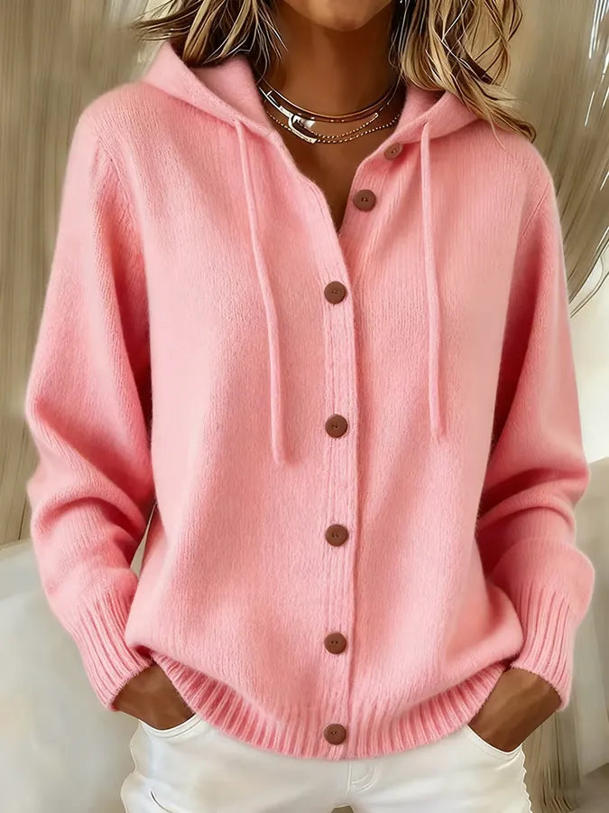 Victoire - Legere Kapuzen-Strickjacke