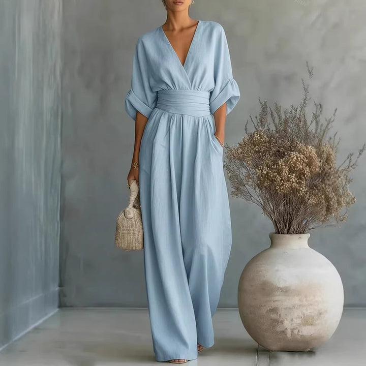 Isabela - Maxikleid mit V-Ausschnitt