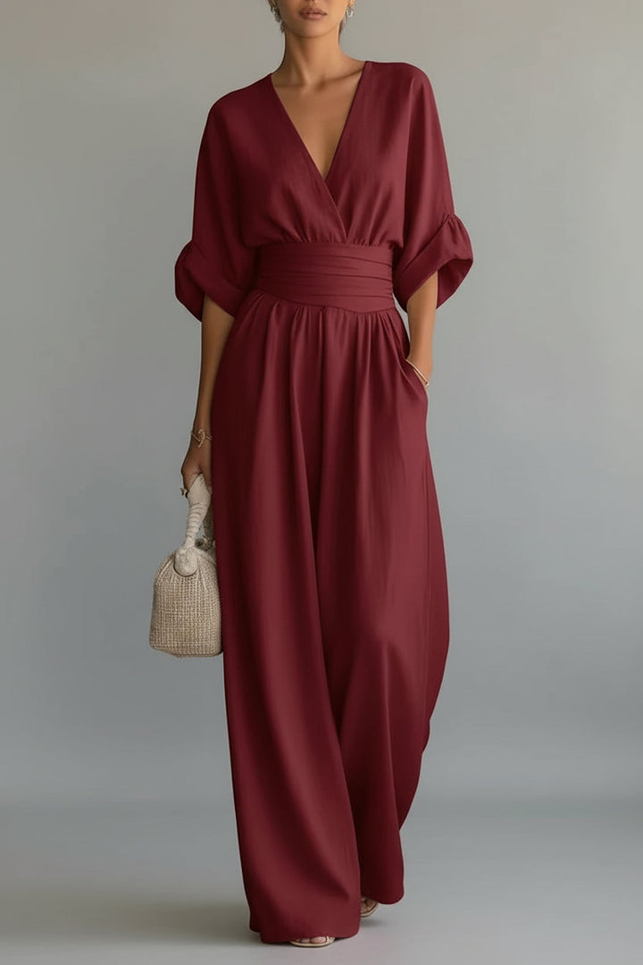 Isabela - Maxikleid mit V-Ausschnitt