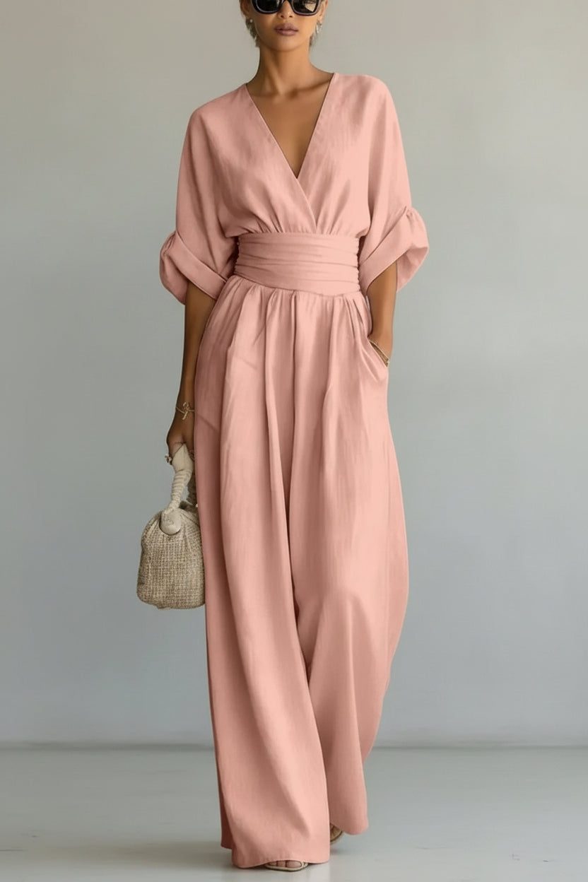Isabela - Maxikleid mit V-Ausschnitt