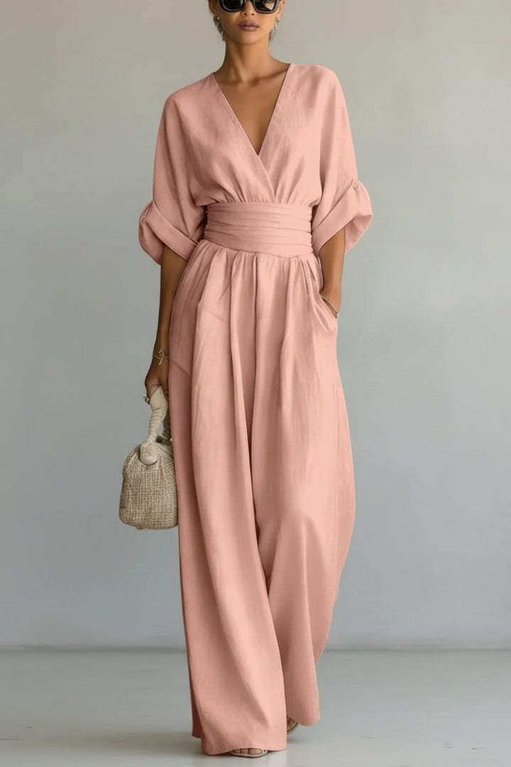 Isabela - Maxikleid mit V-Ausschnitt