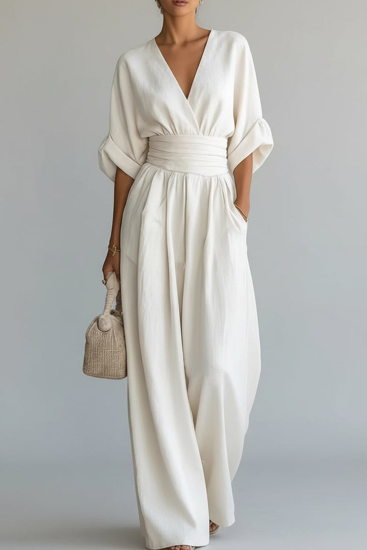 Isabela - Maxikleid mit V-Ausschnitt