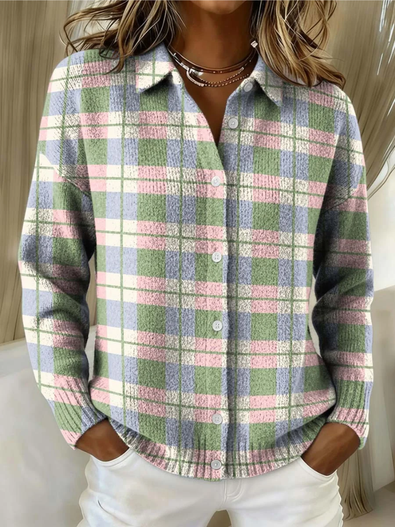 Isabelle - Bunte Bequeme Strickjacke