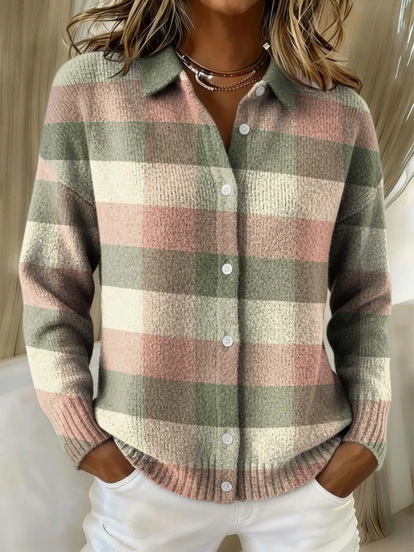 Amélie - Bunte Klassische Strickjacke