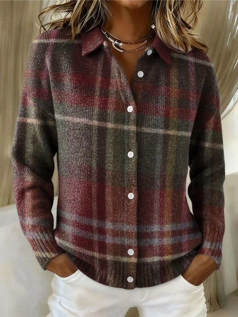 Sylvie - Bunte Legere Strickjacke