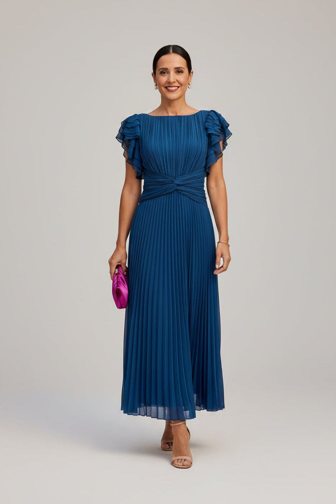 Selena - Plissiertes Abendkleid