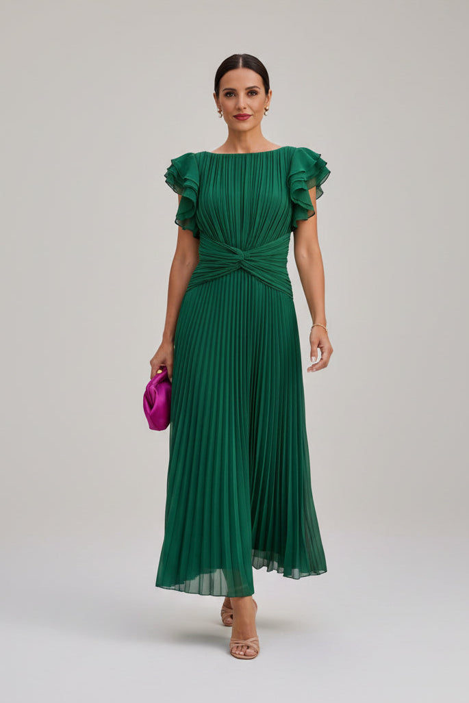 Selena - Plissiertes Abendkleid