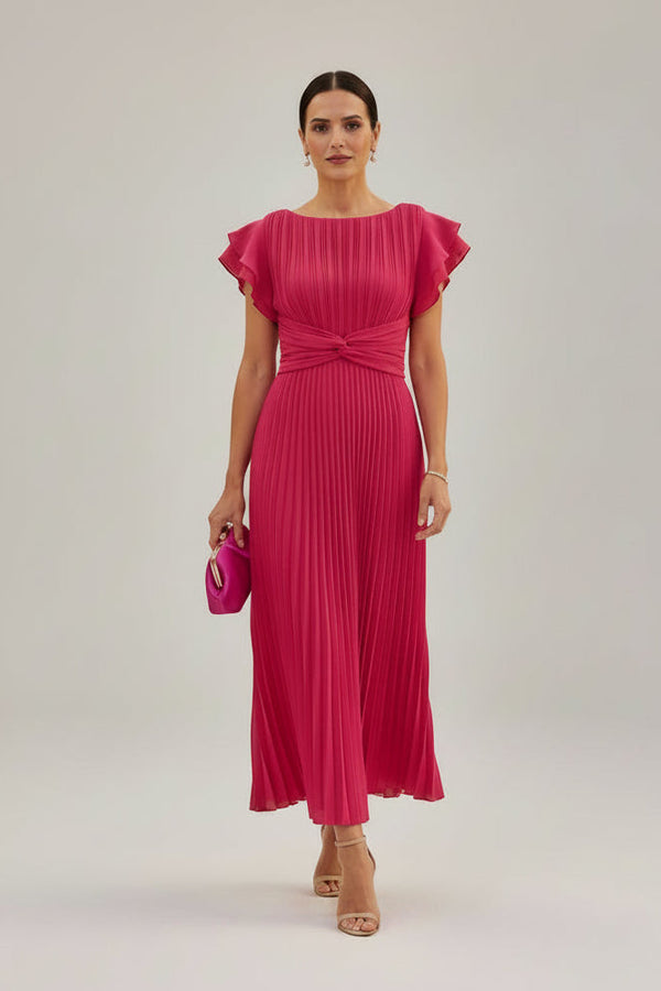 Selena - Plissiertes Abendkleid