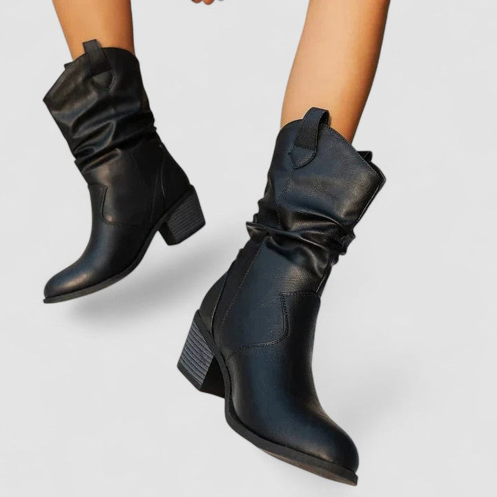 Eleanora | Slouch-Stiefel mit Absatz