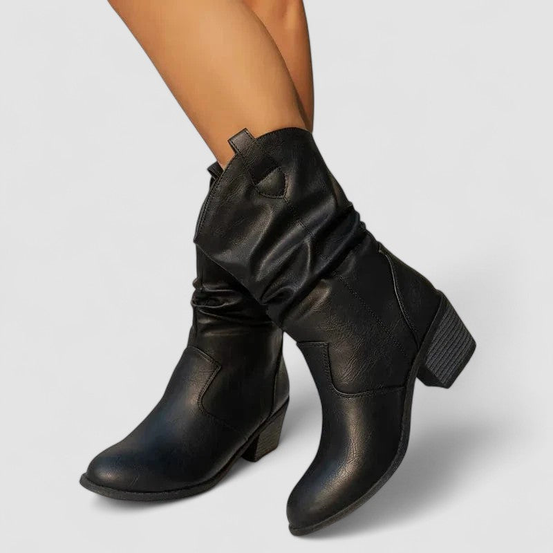 Eleanora | Slouch-Stiefel mit Absatz