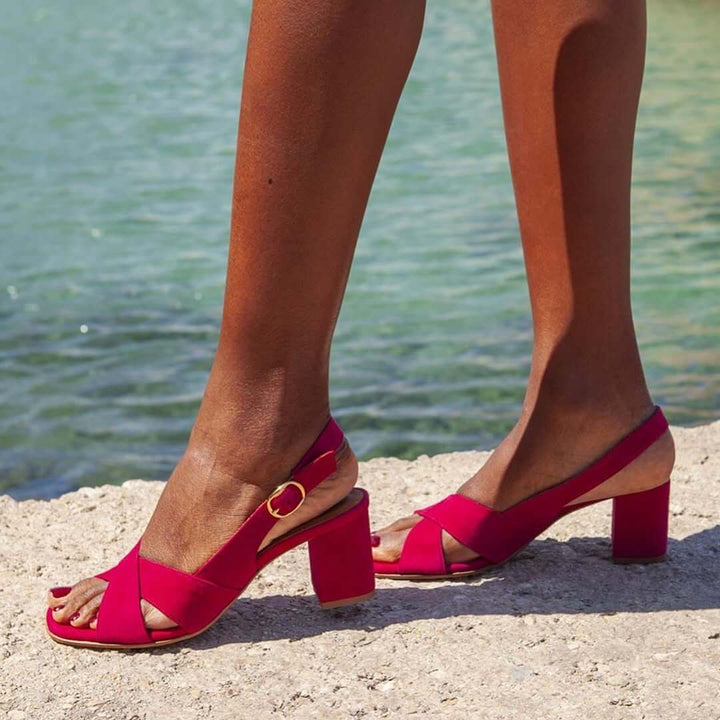 Heidi – Himmelblaue Sommersandalen