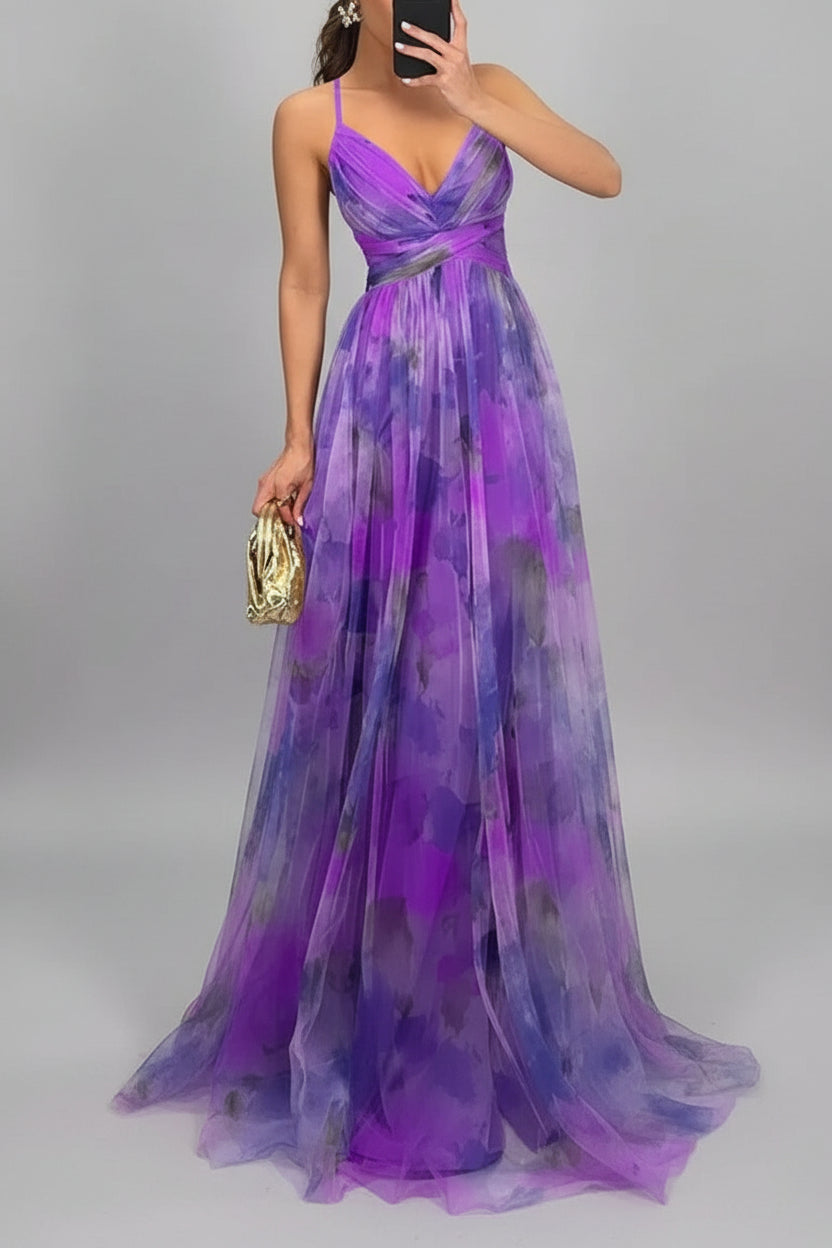 Marbella - Geblümtes Maxikleid