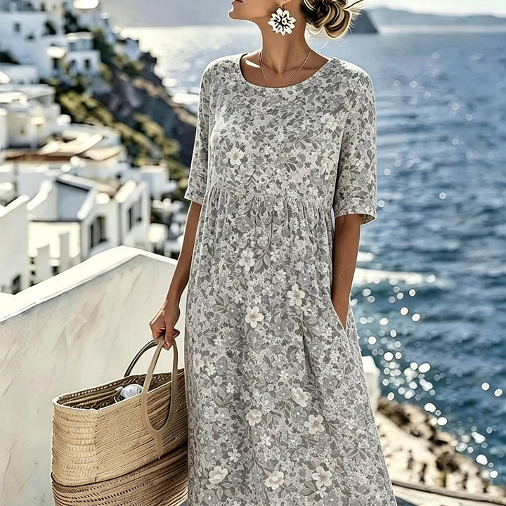 Lilli - Elegantes Geblümtes Sommerkleid