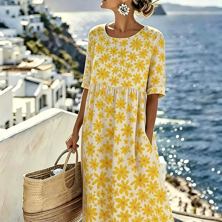 Evelyn - Sonnenschein-Blüten-Kleid