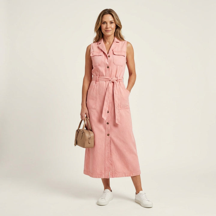 Georgina | Robe Maxi en Denim