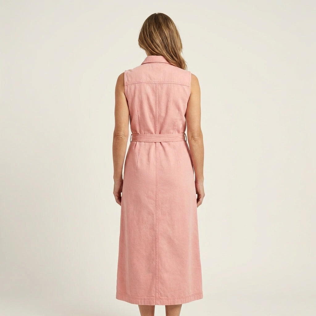 Georgina | Robe Maxi en Denim